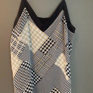 Plaid + Houndstooth Tank Top